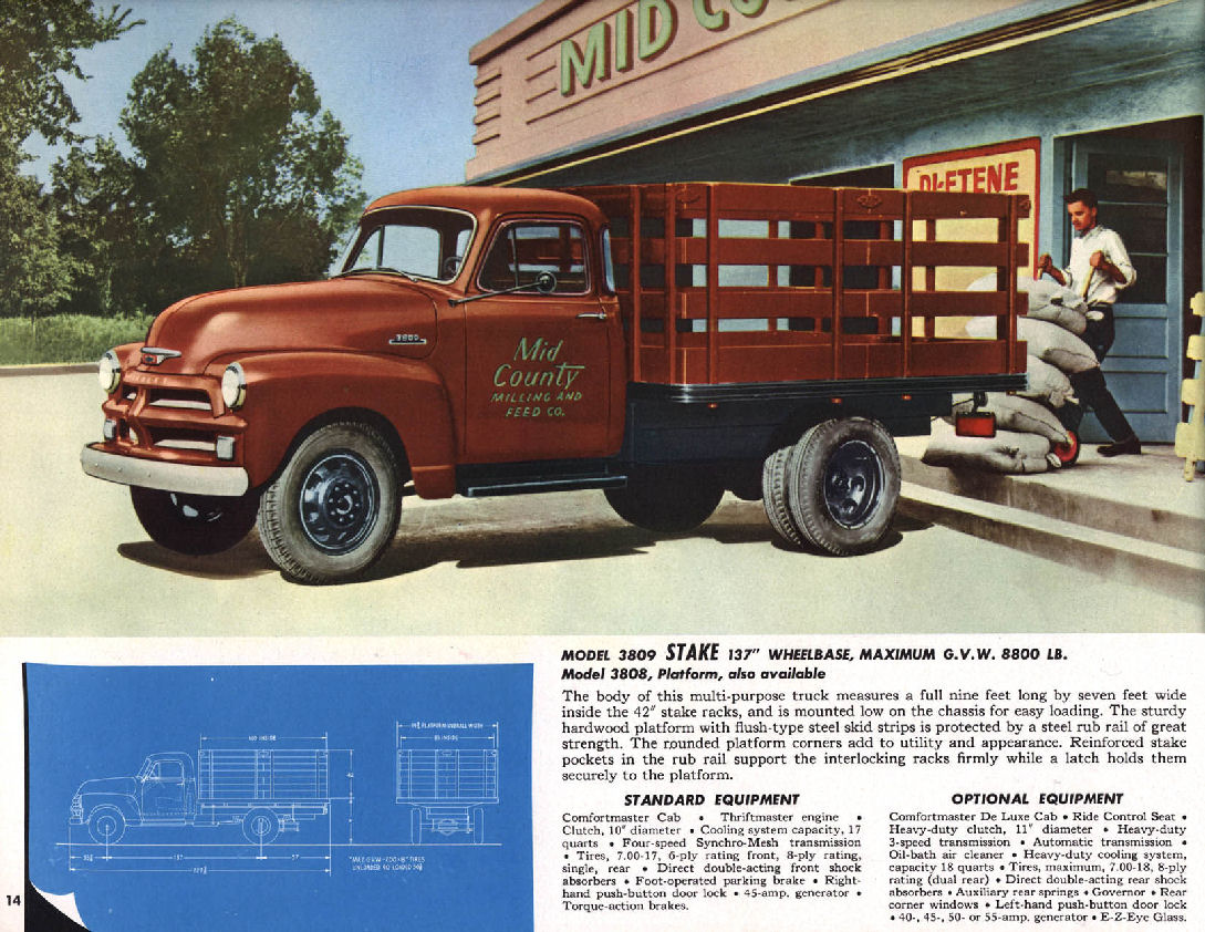 1954 Chevrolet Trucks Brochure Page 11